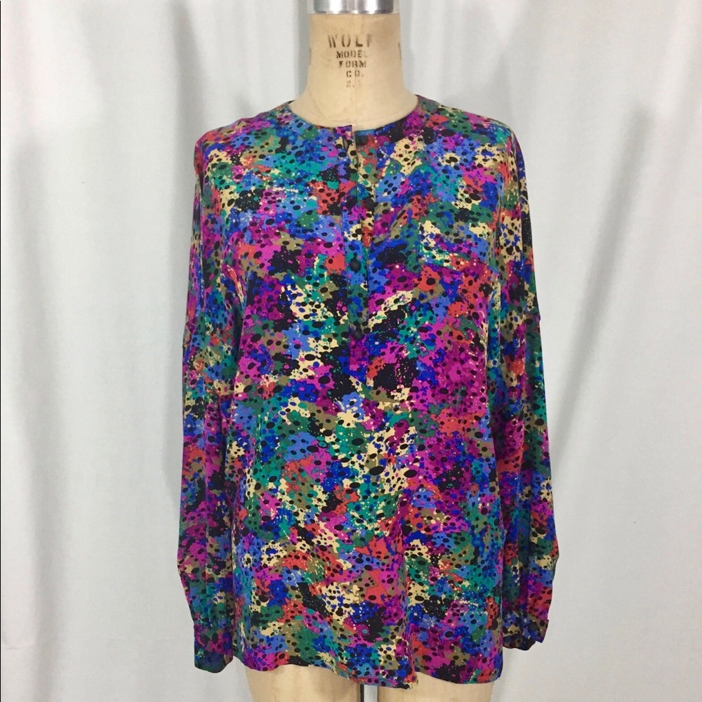 Vintage 80s silk ESCADA blouse